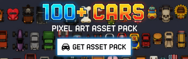 100+ Cars Pixel Art Pack